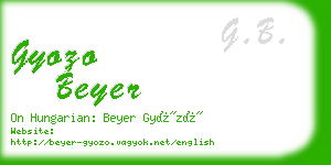 gyozo beyer business card